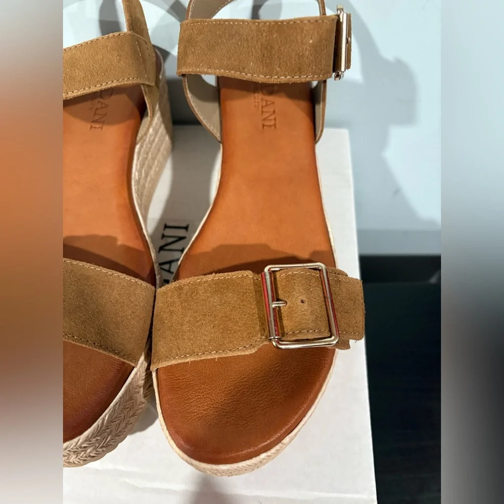 Cordani Betsy Espadrille Wedge Sandal | Color: Cuero Suede | size 38 & 41 - Picture 4 of 5